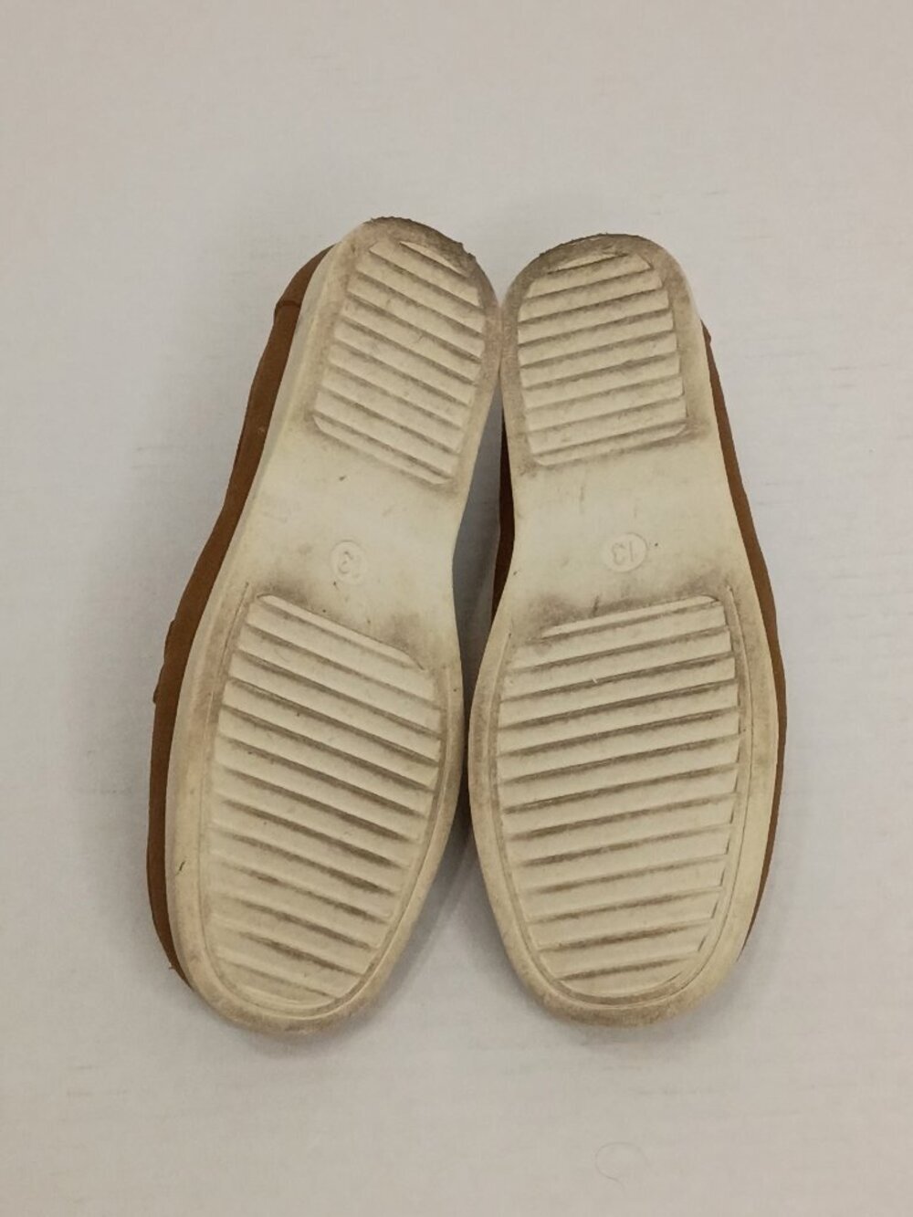 Cat & Jack Boys Alden Faux Suede Slip-On Loafers Size 13 Cognac - Picture 7 of 7